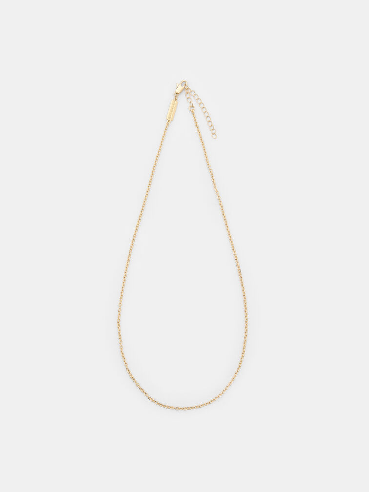 Arleth Chain Necklace, Gold, hi-res