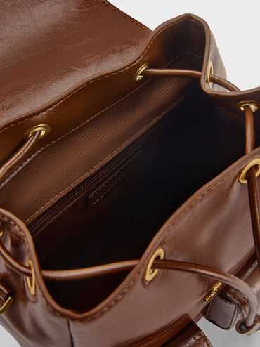 Bryna Backpack, Dark Brown, hi-res