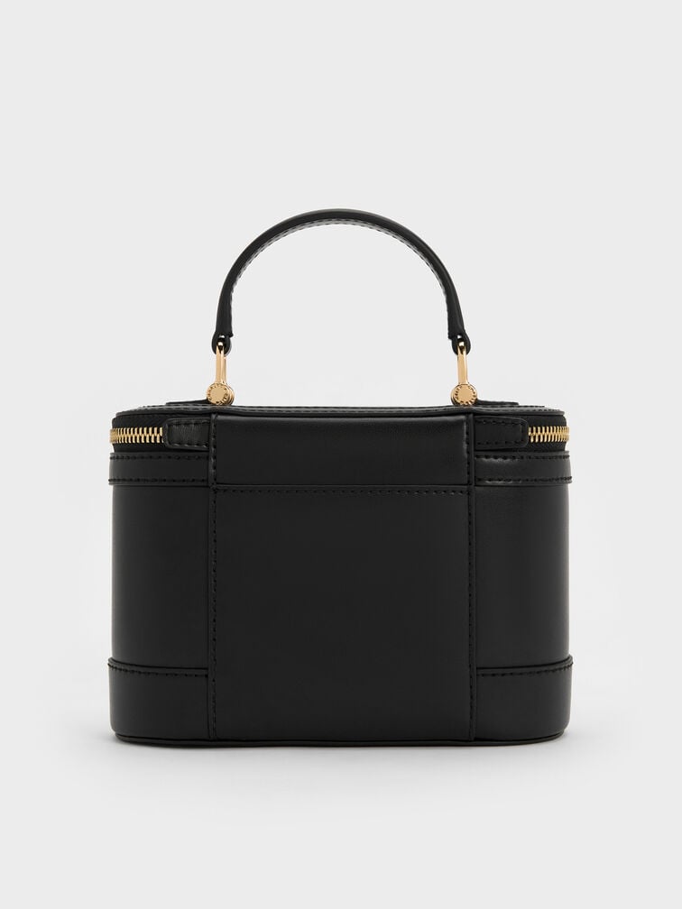 Enola Top Handle Vanity Bag, Black, hi-res
