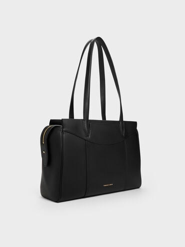 Raon Tote Bag, Black, hi-res