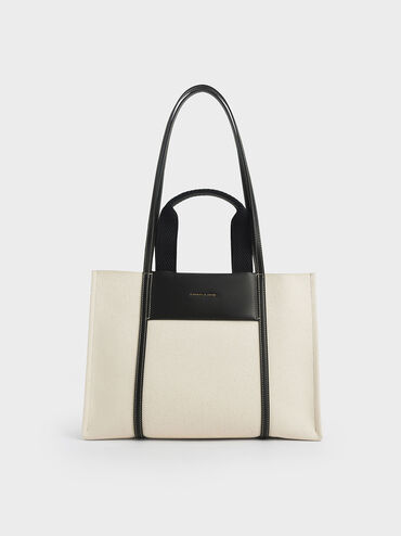 Shalia Canvas Tote Bag, Multi, hi-res