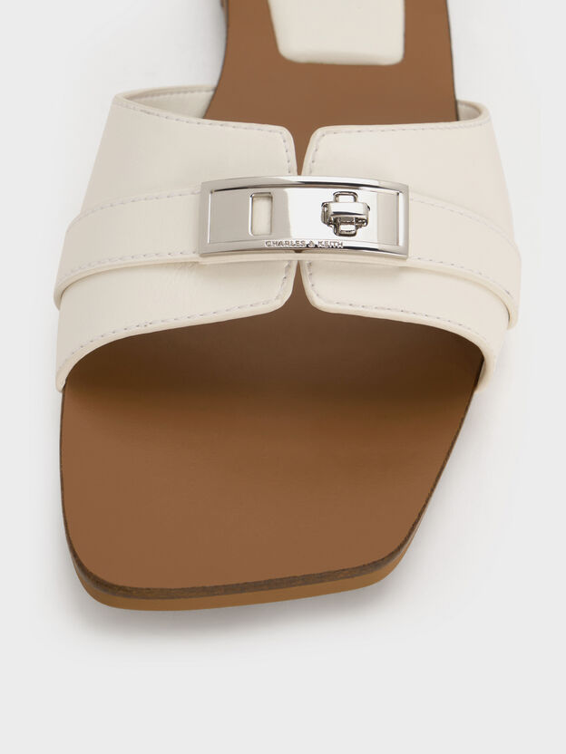 Lando Belted Slide Sandals, Chalk, hi-res