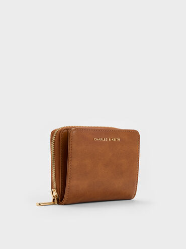 Finley Zip-Around Small Wallet, Distressed Tan, hi-res