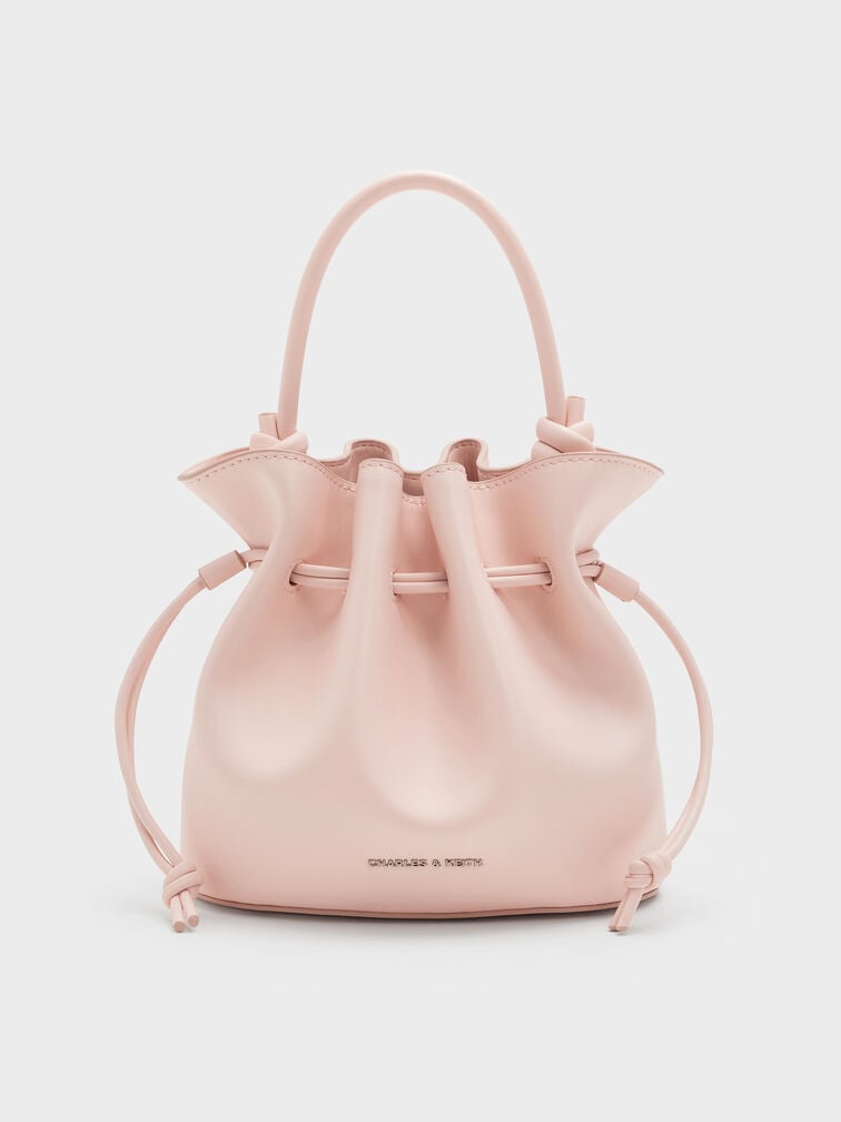 Sammie Drawstring Bucket Bag, Soft Pink, hi-res