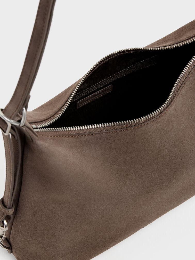 Atwood Chain Convertible Hobo Bag, Stone Grey, hi-res