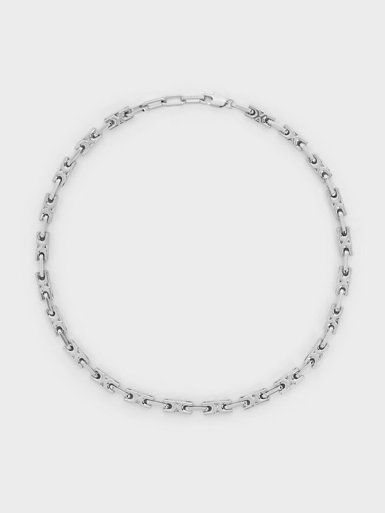 Adalyn Interlocking Necklace, Silver, hi-res