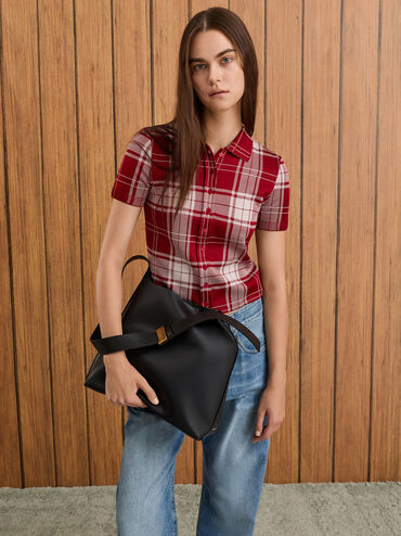 Edna Tote Bag, Black, hi-res