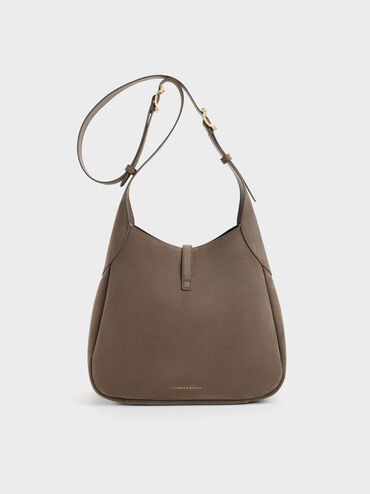 Adalyn Hobo Bag, Stone Grey, hi-res