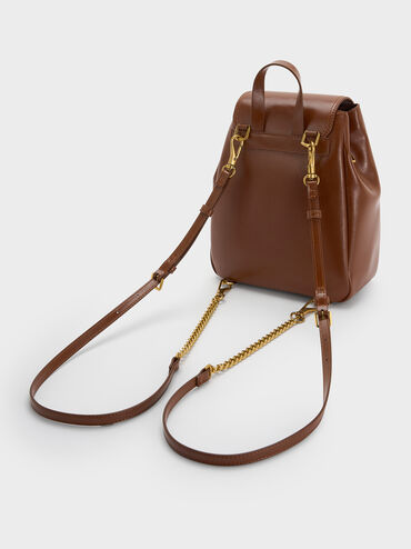 Bryna Backpack, Dark Brown, hi-res