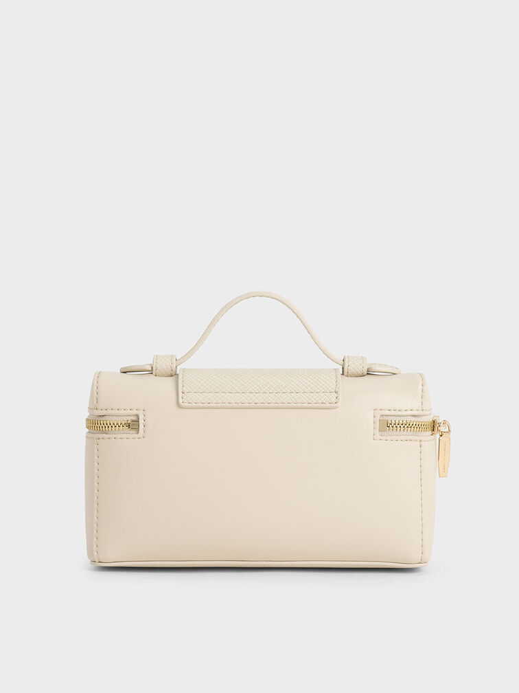 Arwen Top Handle Vanity Bag, Beige, hi-res