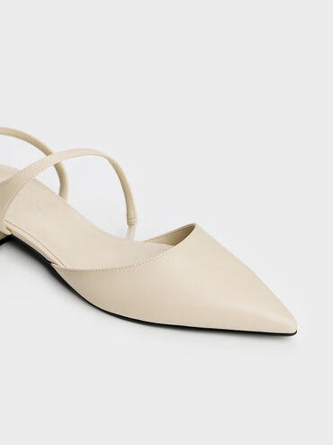 Cordelia Pointed Slingback Flats, Chalk, hi-res