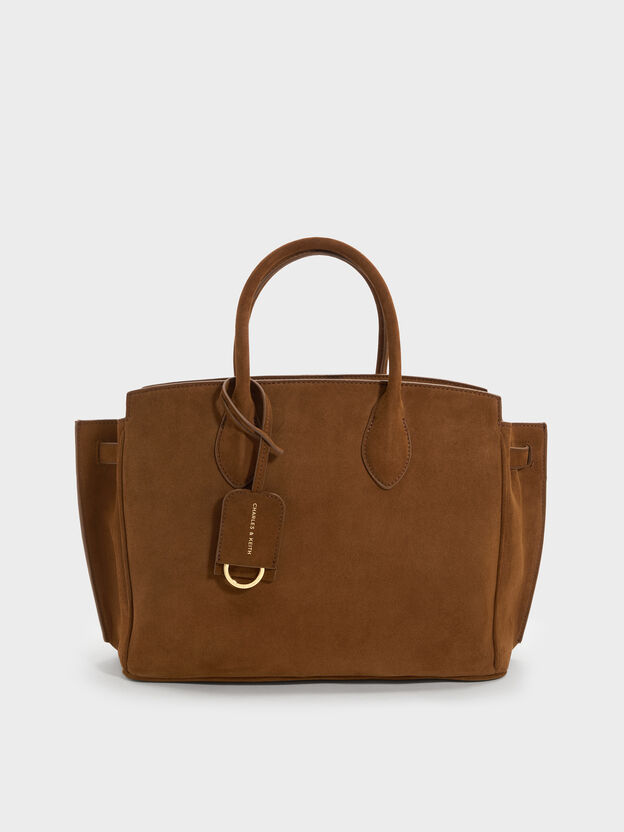 Large Ginevra Tote Bag, Pecan Brown, hi-res