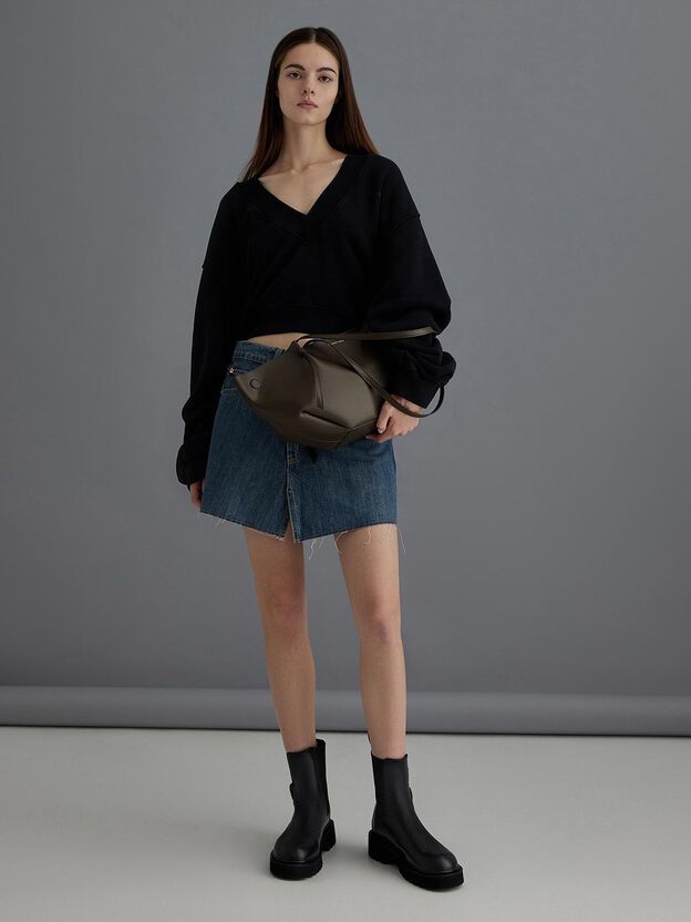 Calla Tote Bag, Dark Moss, hi-res