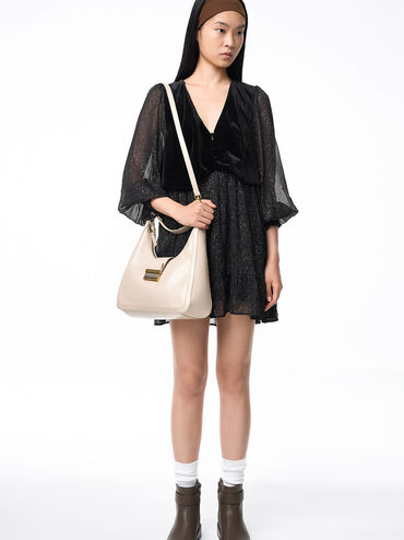 Charlot Hobo Bag, Oat, hi-res