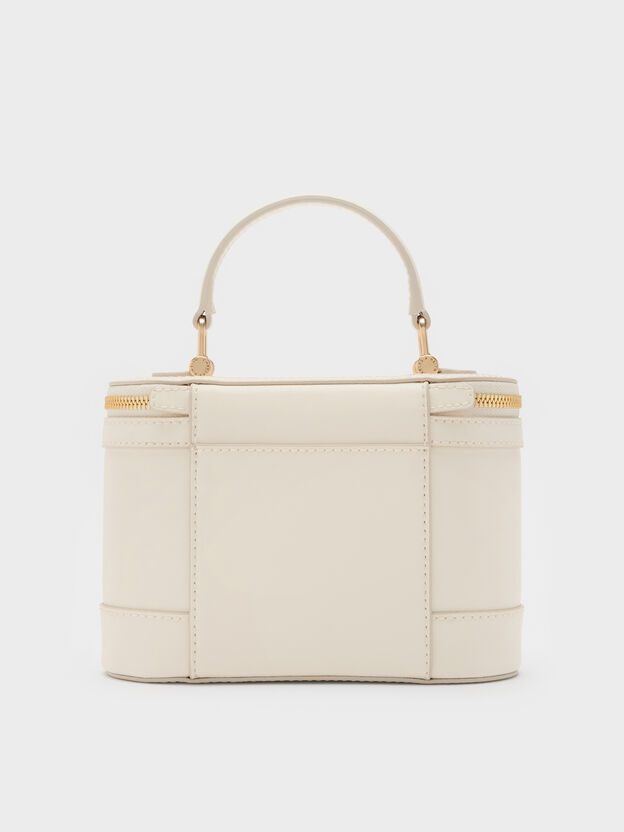 Enola Top Handle Vanity Bag, Cream, hi-res