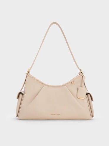 Khai Side-Pocket Shoulder Bag, Oat, hi-res