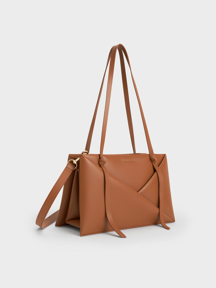 Midori Geometric Tote Bag, Tan, hi-res