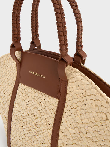 Shalia Raffia Basket Bag, Natural Raffia, hi-res