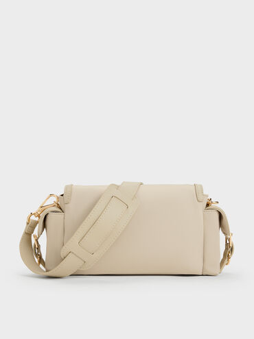 Levy Nylon Buckled Crossbody Bag, Dusted Oat, hi-res