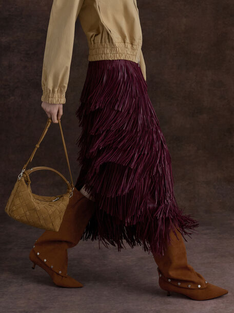 Ivette Woven Shoulder Bag, Sahara Sand, hi-res