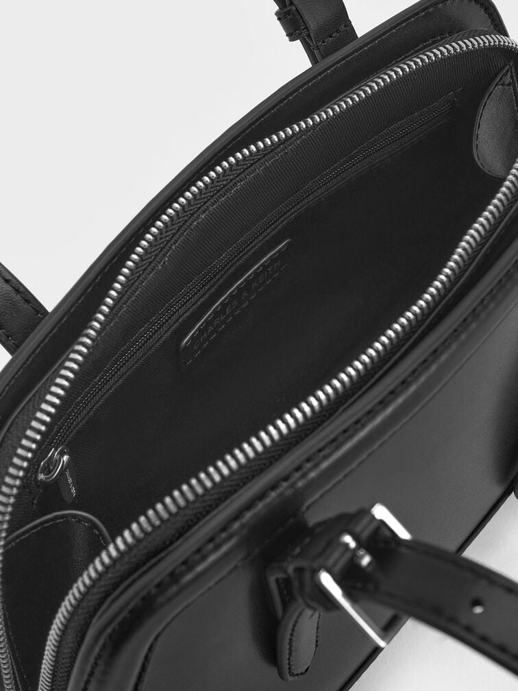 Enola Elongated-Handle Bag, Noir, hi-res