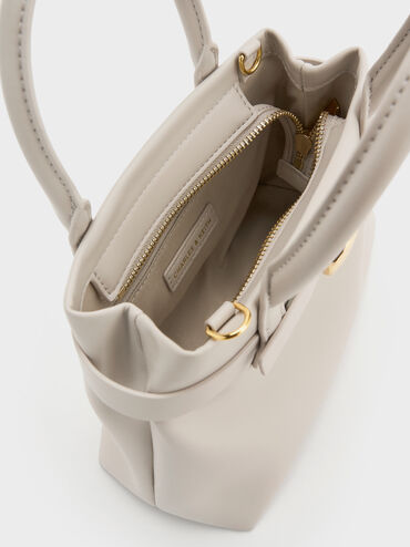 Mini Behn Belted Tote Bag, Shell Grey, hi-res