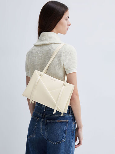 Midori Geometric Tote Bag, Cream, hi-res