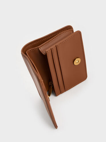 Lyla Knotted-Strap Wallet, Chocolate, hi-res