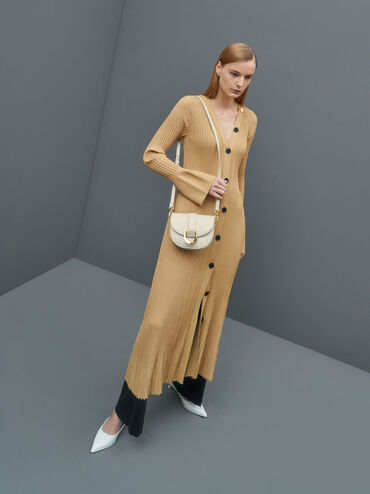 Mini Gabine Saddle Bag, Cream, hi-res