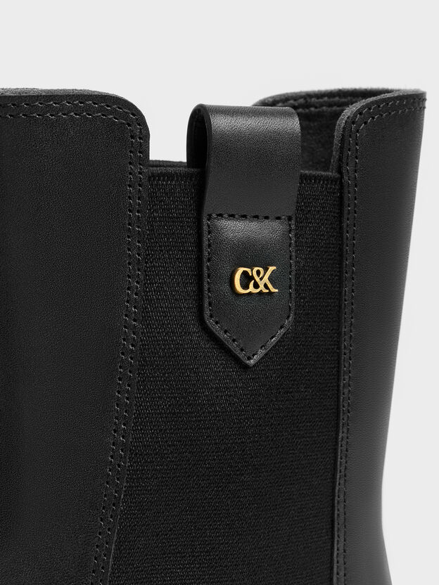 Kallie Leather Chelsea Boots, Black, hi-res