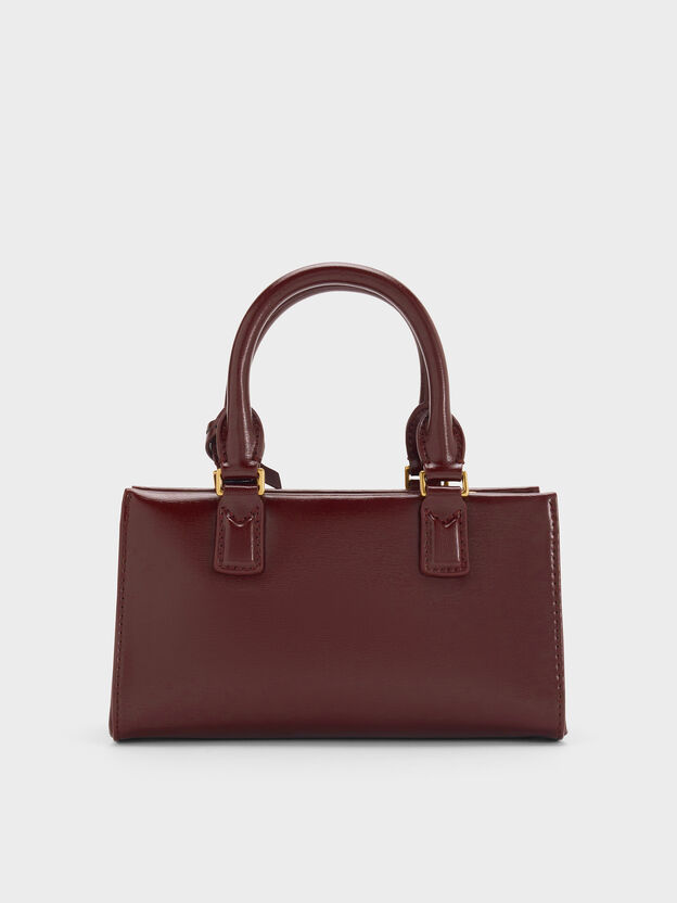 Mini Kerry Top Handle Bag, Wineberry Red, hi-res