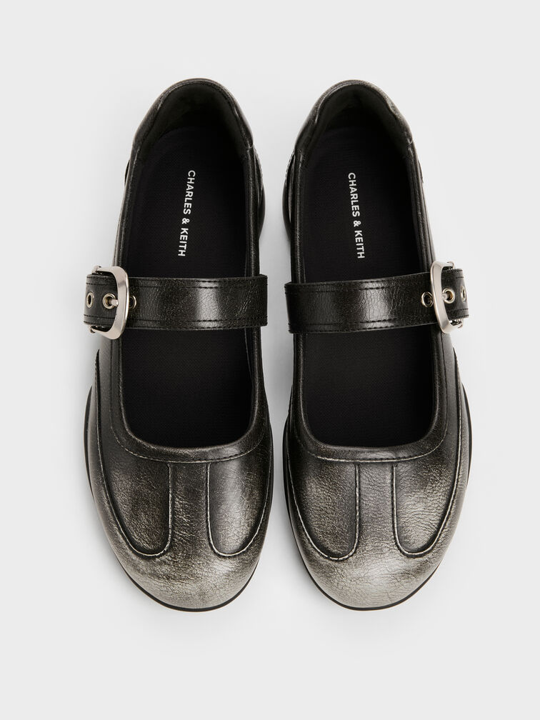 Louise Mary Jane Sneakers, Grey, hi-res