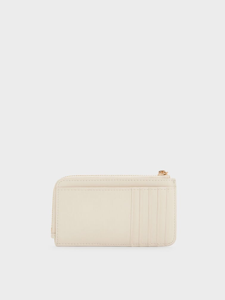 Everleigh Zip-Around Card Holder, Cream, hi-res