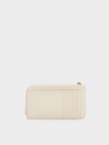 Everleigh Zip-Around Card Holder, Cream, hi-res