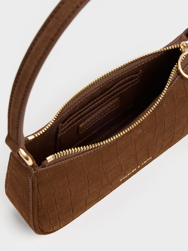 Elspeth Chain Shoulder Bag, Chocolate, hi-res