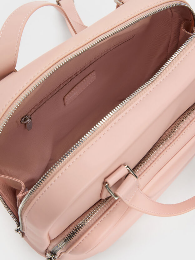 Nelly Boxy Backpack, Light Pink, hi-res