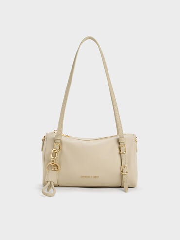 Mini Levy Nylon Shoulder Bag, Dusted Oat, hi-res