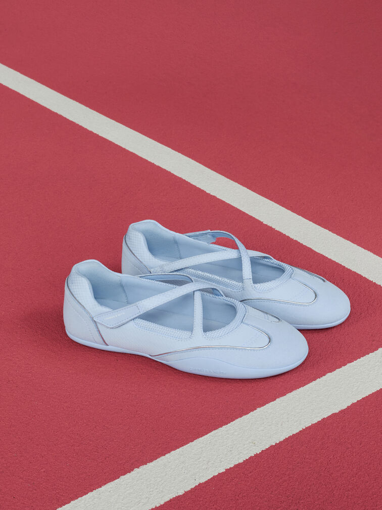Mika Crossover Mary Jane Sneakers, Light Blue, hi-res