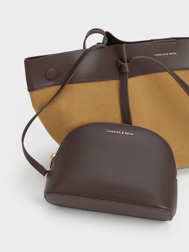 Calla Suede Tote Bag, Sahara Sand, hi-res