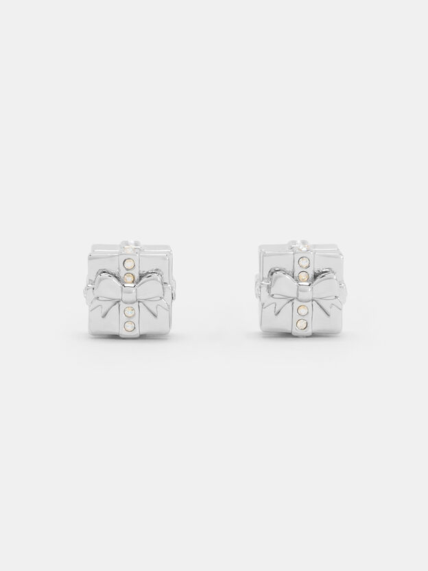 Athalia Gift-Box Stud Earrings, Silver, hi-res
