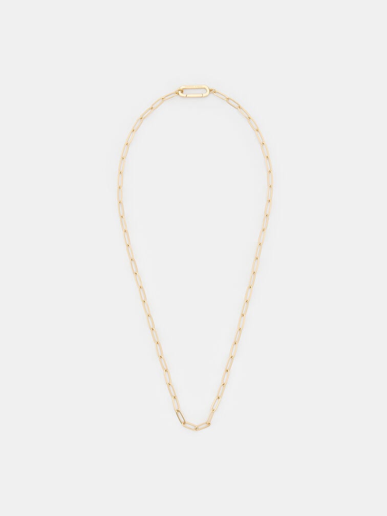 Arleth Chain-Link Pendant Necklace, Gold, hi-res