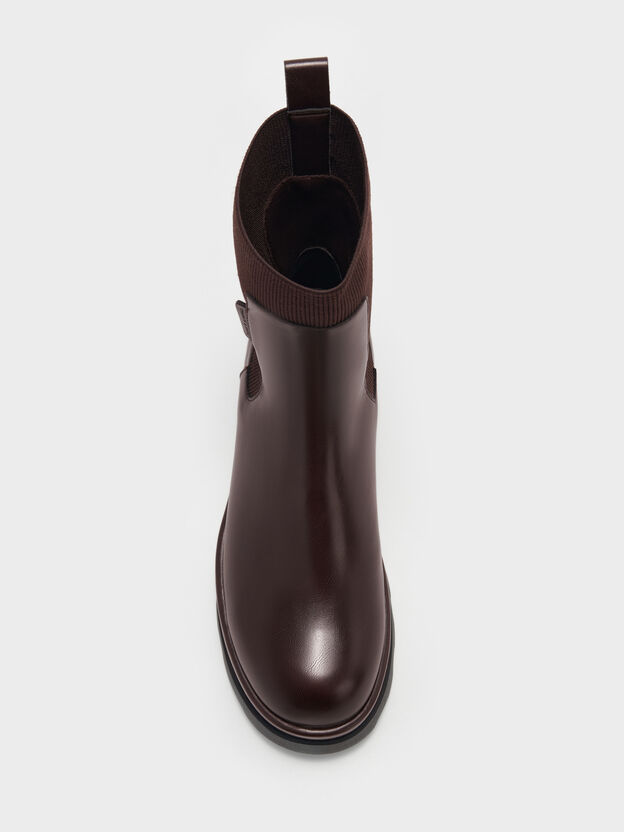 Barron Platform Ankle Boots, Dark Brown, hi-res
