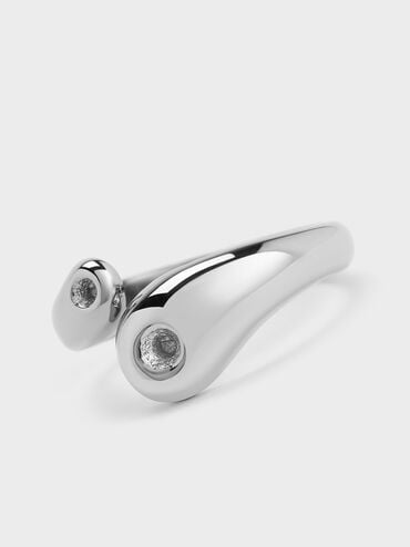 Eimear Sculptural Ring, Silver, hi-res