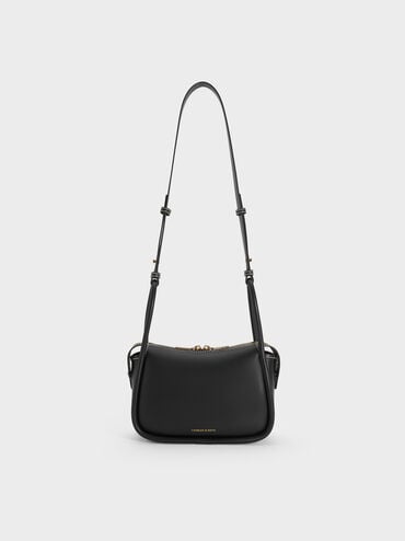 Lyla Shoulder Bag, Black, hi-res