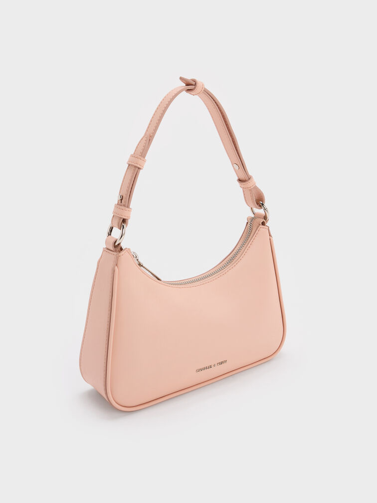 Lane Chain-Link Shoulder Bag, Light Pink, hi-res