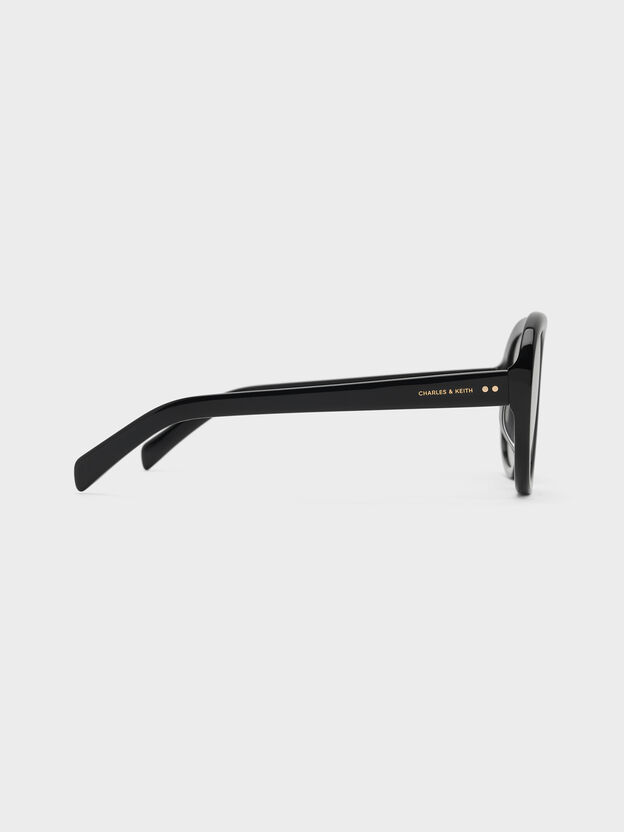 Ramone Aviator Sunglasses, Black, hi-res