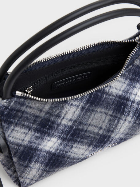 Hazel Checkered Top Handle Bag, Multi, hi-res
