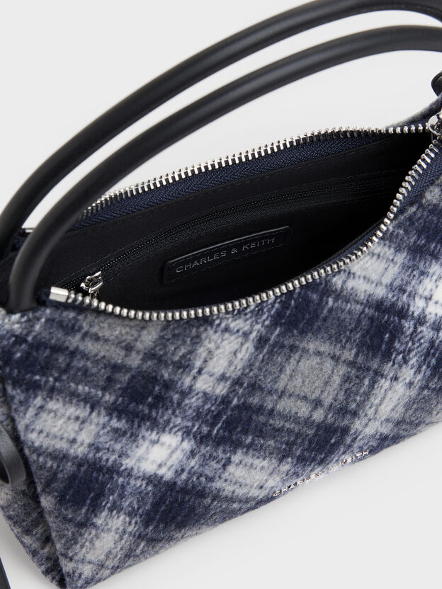 Hazel Checkered Top Handle Bag, Multi, hi-res