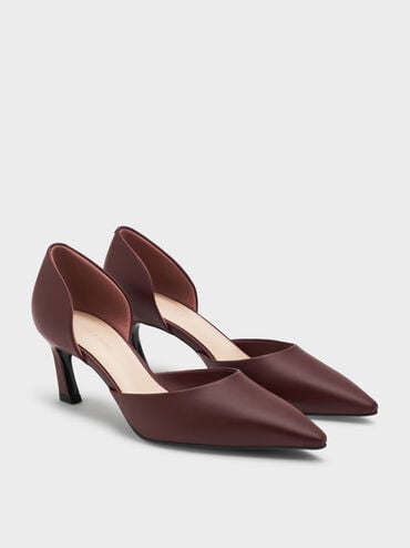 Kerra Pointed D'Orsay Pumps, Burgundy, hi-res