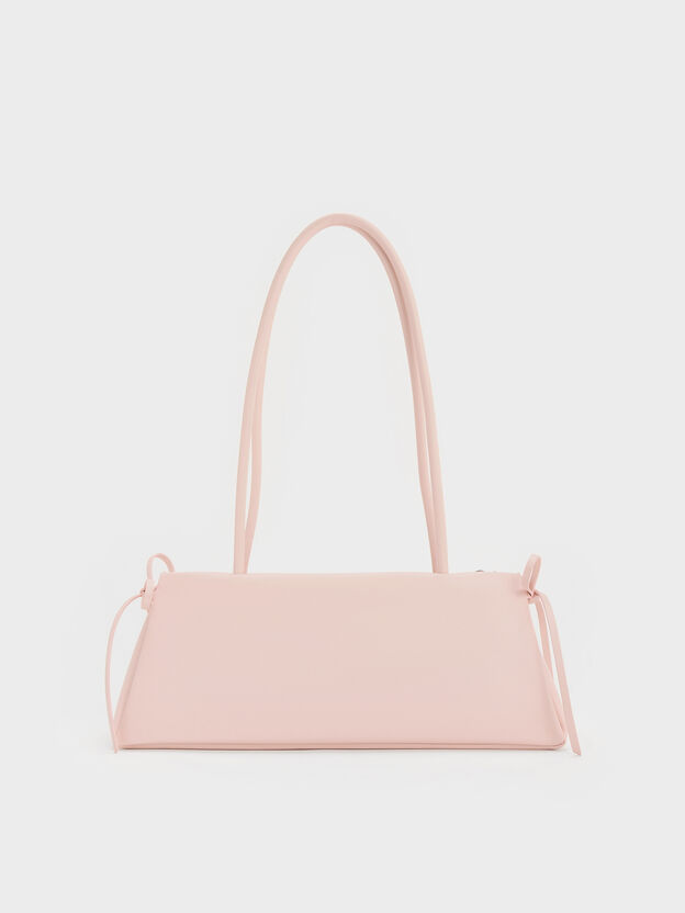Hazel Bow Shoulder Bag, Soft Pink, hi-res